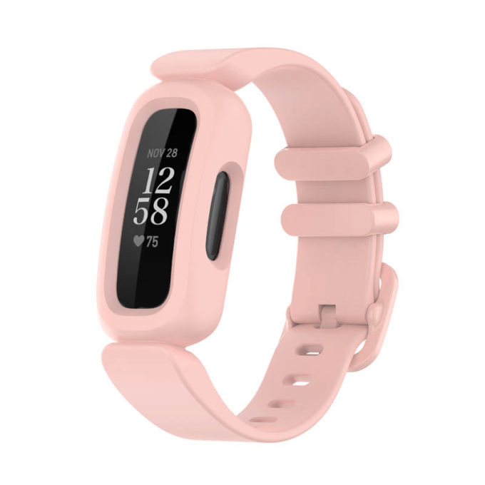 fb.r64.13a Main Light Pink StrapsCo Soft Silicone Rubber Watch Band Strap for Fitbit Ace 3