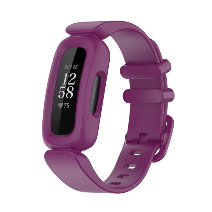 fb.r64.18 Main Purple StrapsCo Soft Silicone Rubber Watch Band Strap for Fitbit Ace 3