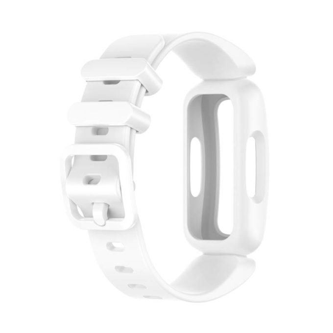 for Fitbit Ace 3 / Inspire 2 Replacement Silicone Band Strap Bracelet  Wristband [White]