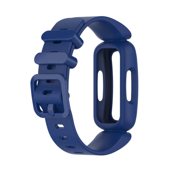 fb.r64.5 Back Blue StrapsCo Soft Silicone Rubber Watch Band Strap for Fitbit Ace 3