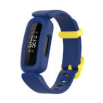 fb.r64.5.10 Main Blue Yellow StrapsCo Soft Silicone Rubber Watch Band Strap for Fitbit Ace 3