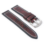 ks5.6 Angle Red Vintage Distressed Leather Quick Release Watch Band Strap 18mm 20mm 22mm 24mm