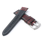 ks5.6 Cross Red Vintage Distressed Leather Quick Release Watch Band Strap 18mm 20mm 22mm 24mm