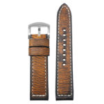 ks5.8 Main Copper Vintage Distressed Leather Quick Release Watch Band Strap 18mm 20mm 22mm 24mm