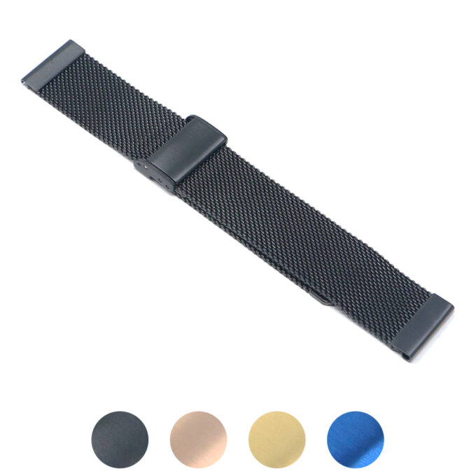 m14.mb Gallery Black Quick Release Mesh Band 18mm 20mm 22mm