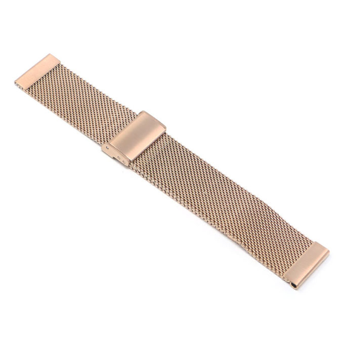 m14.rg Angle Rose Gold Quick Release Mesh Band 18mm 20mm 22mm