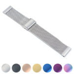 m14.ss Gallery Silver Quick Release Mesh Band 18mm 20mm 22mm