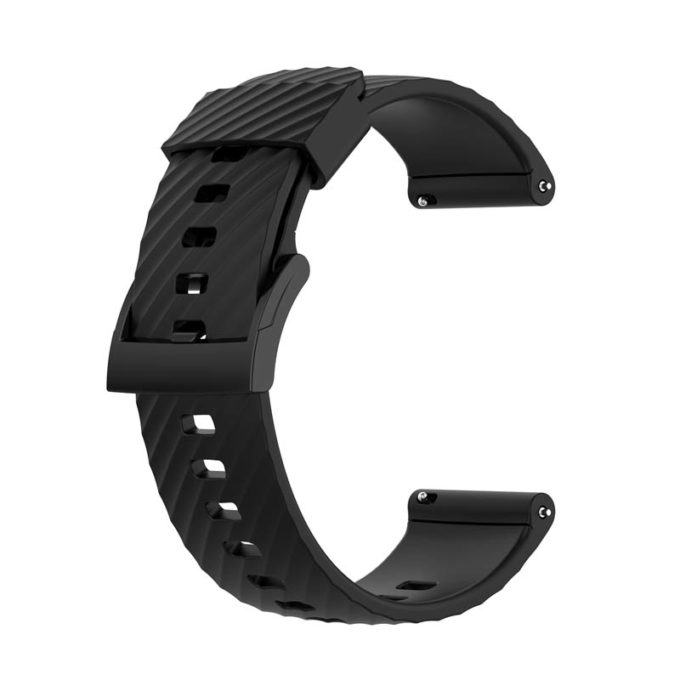 su.r30.1 Back Black StrapsCo Rubber Sport Strap for Suunto 9