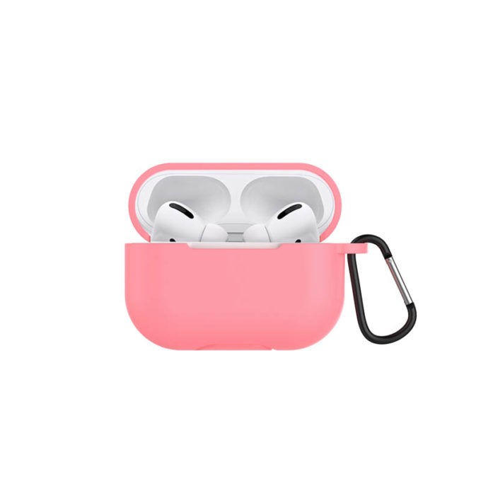 a.ap3 .13 Front Pink StrapsCo Silicone Rubber Case Cover for Apple AirPods 3
