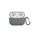 a.ap3 .7 Front Grey StrapsCo Silicone Rubber Case Cover for Apple AirPods 3