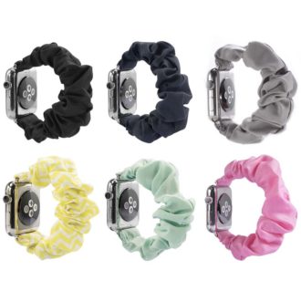 a.w2 All Color StrapsCo Elastic Scrunchie Band Strap for Apple Watch 38mm 40mm 1
