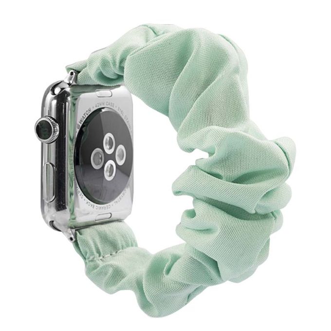 a.w2.11 Main Teal StrapsCo Elastic Scrunchie Band Strap for Apple Watch 38mm 40mm 1