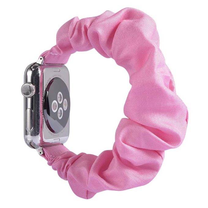 a.w2.13 Main Pink StrapsCo Elastic Scrunchie Band Strap for Apple Watch 38mm 40mm 1