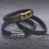 Bx1 Creative StrapsCo Braided Leather Bracelet