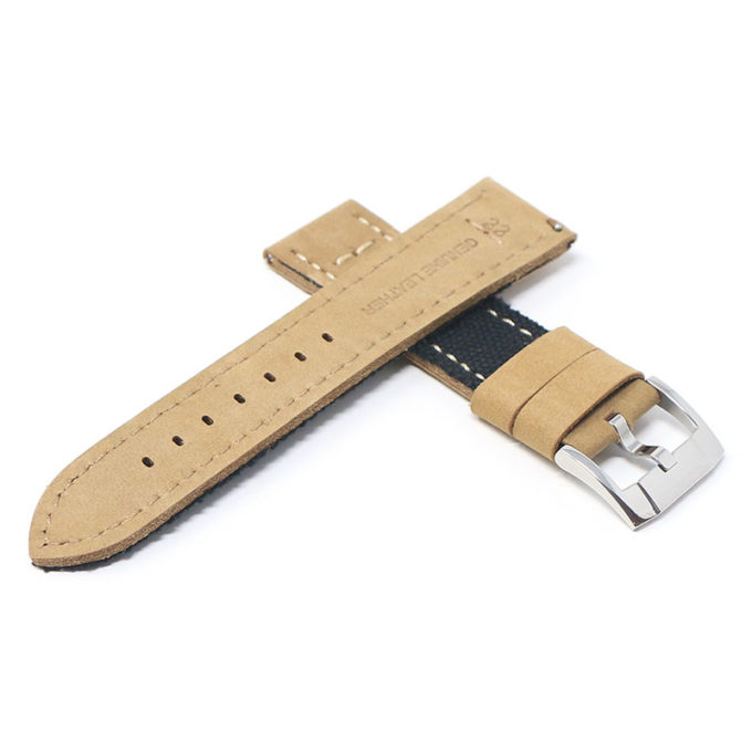 DASSARI Frayed Edge Canvas Strap