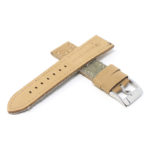 ds21.11.ps Cross Green with Polished Silver Buckle DASSARI Vintage Canvas Strap Distressed Watch Strap Band 20mm 22mm 24mm