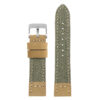 ds21.11.ps Main Green with Polished Silver Buckle DASSARI Vintage Canvas Strap Distressed Watch Strap Band 20mm 22mm 24mm