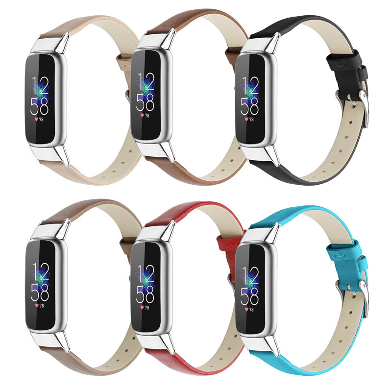 StrapsCo Modern Leather Band for Fitbit Luxe