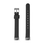 fb.l42.1 Upright Black StrapsCo Leather Band for Fitbit Luxe Genuine Leather Strap Band