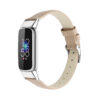 fb.l42.17 Main Beige StrapsCo Leather Band for Fitbit Luxe Genuine Leather Strap Band