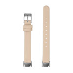 fb.l42.17 Upright Beige StrapsCo Leather Band for Fitbit Luxe Genuine Leather Strap Band