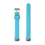 fb.l42.5 Upright Blue StrapsCo Leather Band for Fitbit Luxe Genuine Leather Strap Band