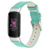 fb.l44.11 Main Teal StrapsCo Smooth Leather Band for Fitbit Luxe Genuine Leather Strap Band