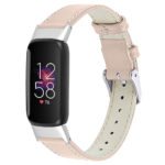 fb.l44.17 Main Beige StrapsCo Smooth Leather Band for Fitbit Luxe Genuine Leather Strap Band