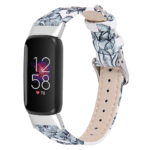 fb.l44.f3 Main Floral C StrapsCo Smooth Leather Band for Fitbit Luxe Genuine Leather Strap Band
