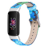 fb.l44.f4 Main Floral D StrapsCo Smooth Leather Band for Fitbit Luxe Genuine Leather Strap Band