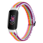 fb.ny35.123 Main Rainbow StrapsCo Adjustable Nylon Strap for Fitbit Luxe Nylon Canvas Strap Band