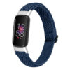 fb.ny35.5 Main Dark Blue StrapsCo Adjustable Nylon Strap for Fitbit Luxe Nylon Canvas Strap Band