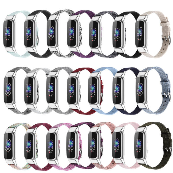 Fitbit with fabric strap hot sale