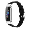 fb.ny37.1 Angle Black StrapsCo Canvas Strap for Fitbit Luxe Nylon Canvas Strap Band