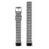 fb.ny37.1.22 Upright Houndstooth StrapsCo Canvas Strap for Fitbit Luxe Nylon Canvas Strap Band