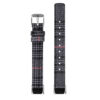 fb.ny37.1.7 Upright Pink Black StrapsCo Canvas Strap for Fitbit Luxe Nylon Canvas Strap Band