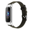 fb.ny37.11 Angle Dark Green StrapsCo Canvas Strap for Fitbit Luxe Nylon Canvas Strap Band
