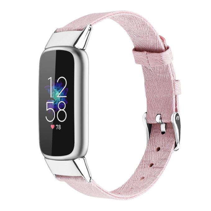 Smartwatch with nylon strap and pink silicone strap T-Band