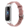 fb.ny37.13a Angle Pink Pattern StrapsCo Canvas Strap for Fitbit Luxe Nylon Canvas Strap Band