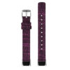 fb.ny37.18.1 Upright Purple Black StrapsCo Canvas Strap for Fitbit Luxe Nylon Canvas Strap Band