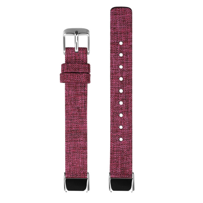 fb.ny37.18b Upright Sangria StrapsCo Canvas Strap for Fitbit Luxe Nylon Canvas Strap Band