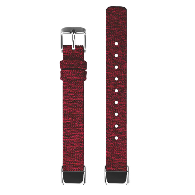 fb.ny37.6 Upright Red StrapsCo Canvas Strap for Fitbit Luxe Nylon Canvas Strap Band