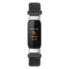fb.ny39.1 Front Black StrapsCo Adjustable Nylon Strap for Fitbit Luxe Nylon Canvas Strap Band