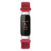 fb.ny39.6 Front Red StrapsCo Adjustable Nylon Strap for Fitbit Luxe Nylon Canvas Strap Band