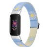 fb.ny40.d4 Main Flower Power Baby Blue StrapsCo Patterned Nylon Strap for Fitbit Luxe Nylon