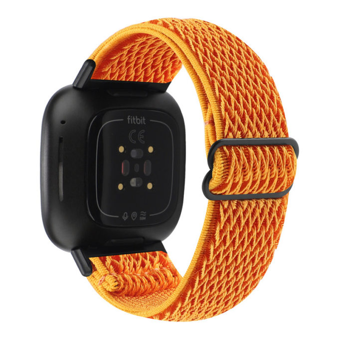 Fb.ny41.12 Back Orange StrapsCo Nylon Strap For Fitbit Versa 3 Fitbit Sense