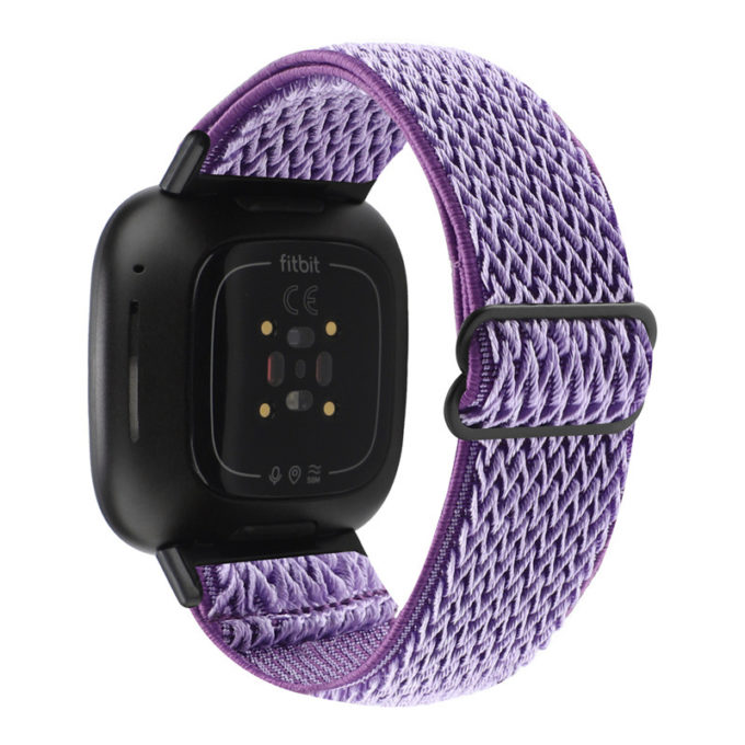 Fb.ny41.18 Back Purple StrapsCo Nylon Strap For Fitbit Versa 3 Fitbit Sense Canvas