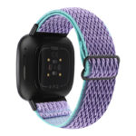 Fb.ny41.18.5 Back Purple & Turquoise StrapsCo Nylon Strap For Fitbit Versa 3 Sense