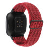 fb.ny41.6 Back Red StrapsCo Nylon Strap for Fitbit Versa 3 Fitbit Sense Nylon Canvas