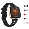 fb.r69 Gallery Black StrapsCo Vented Sport Strap for Versa 3 Rubber Silicone